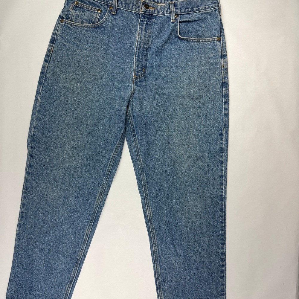 Y2K Carhartt B17-DST Relaxed Fit Jeans Men 38x30 (Tag 38x32) Blue Denim Workwear